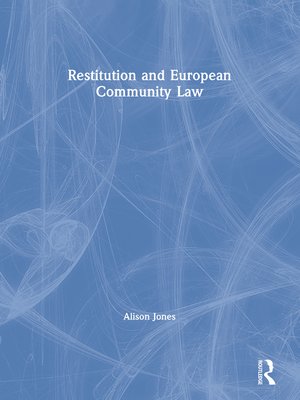 cover image of Restitution and European Community Law